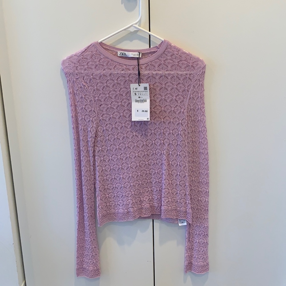 Lilac long sleeve shirt